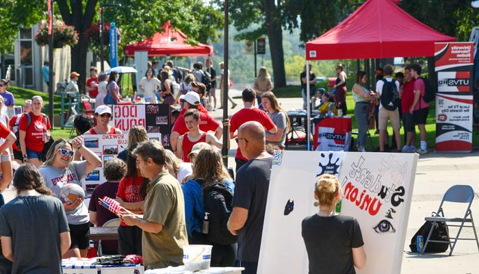 view of the mainstreet student event