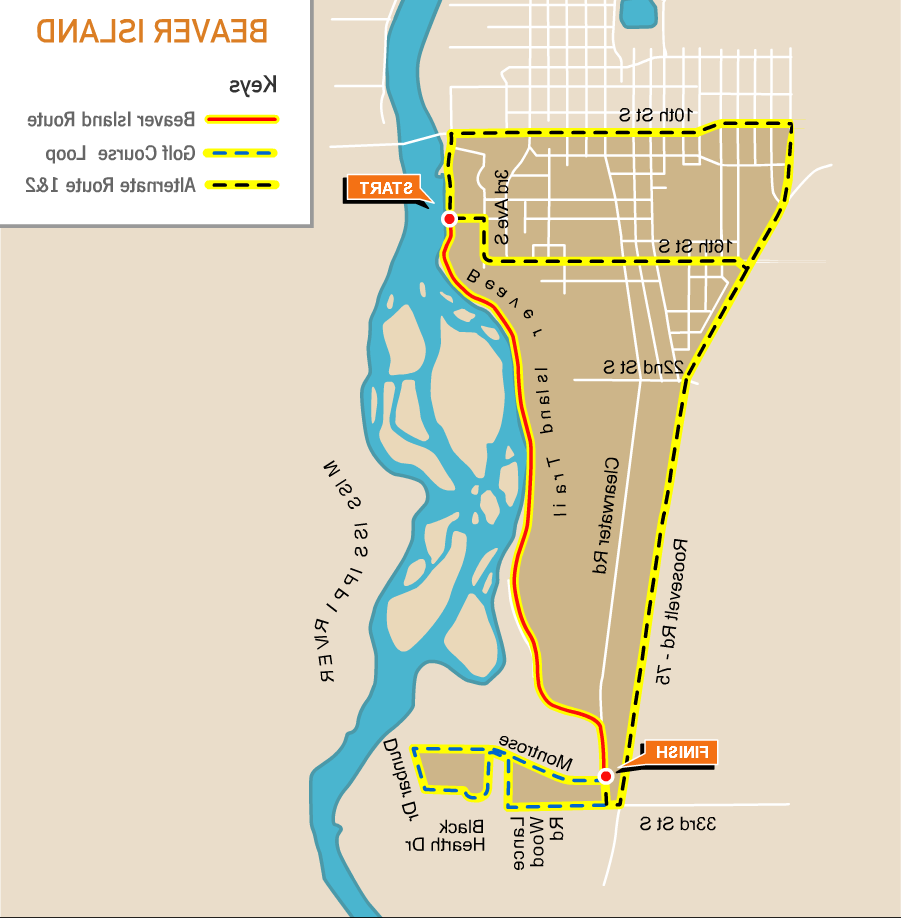 Beaver Island Trail map