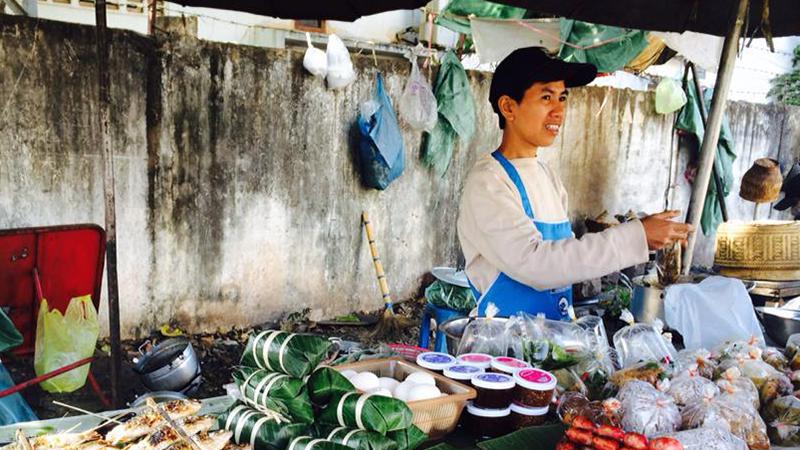 Street food market